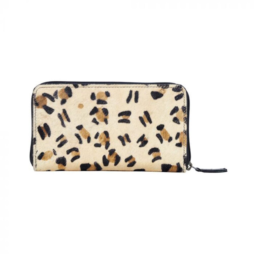 4124 Sand Dune Bifold RFID Hair On Hide Leather Wallet